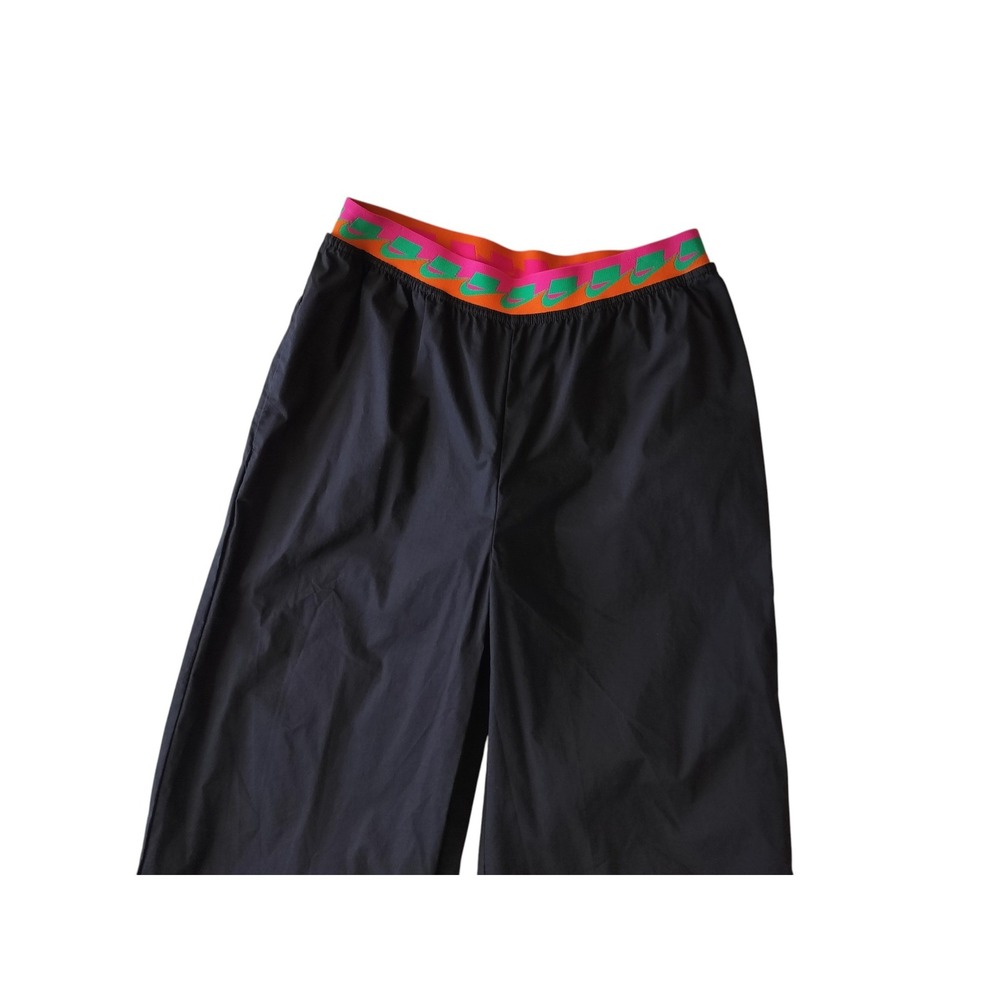 Nike Women's Black Sportswear Relaxed Fit Dance Wide Leg Parachute Pants Size M - Picture 3 of 13
